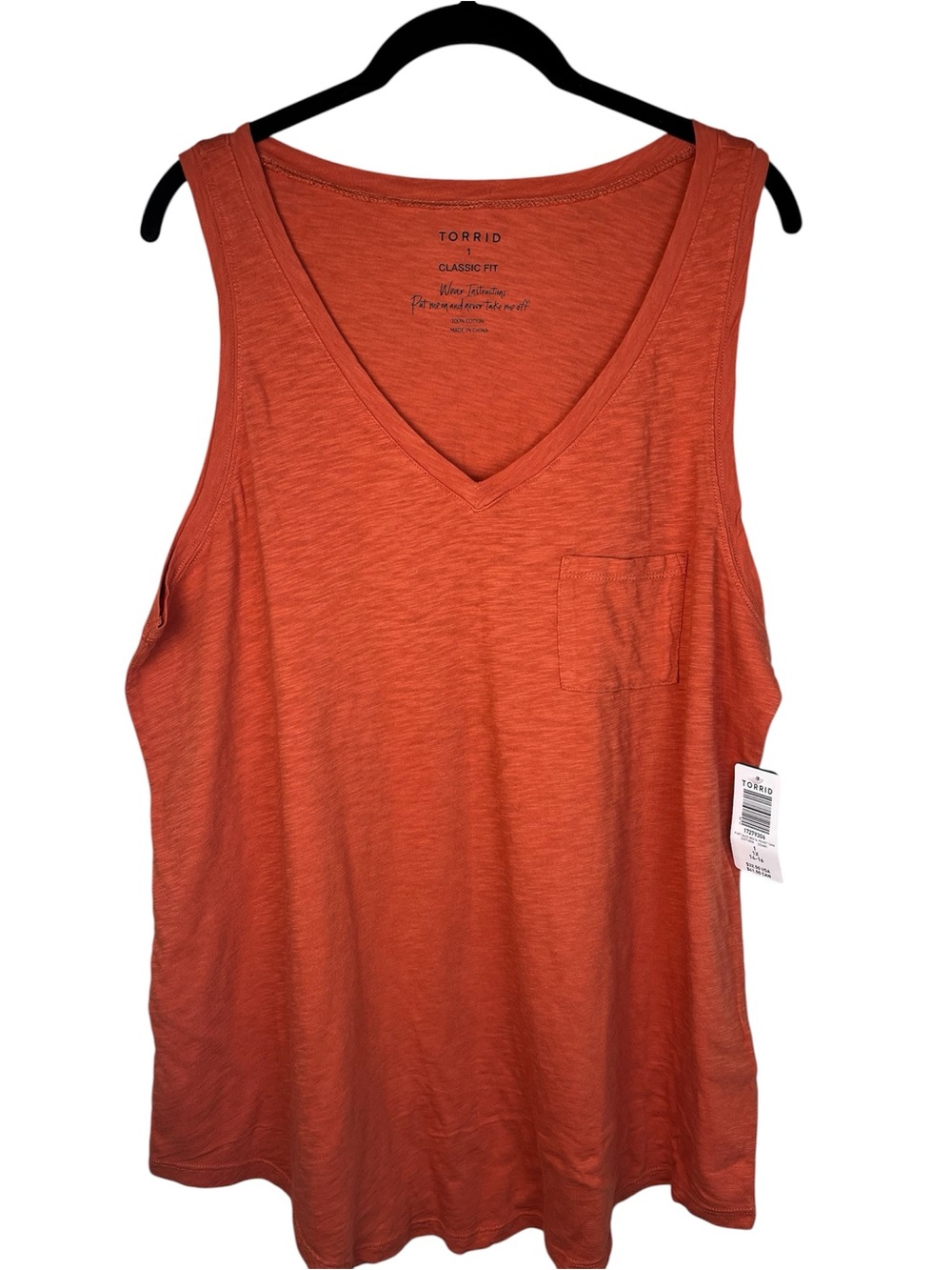 NWT Classic fit cotton 1X sleeveless comfy beach minimalist
